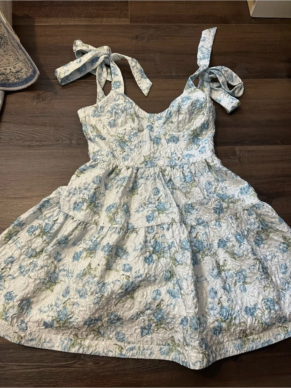 Altar'd State Blue and White Floral Dress - Picture 10 of 10